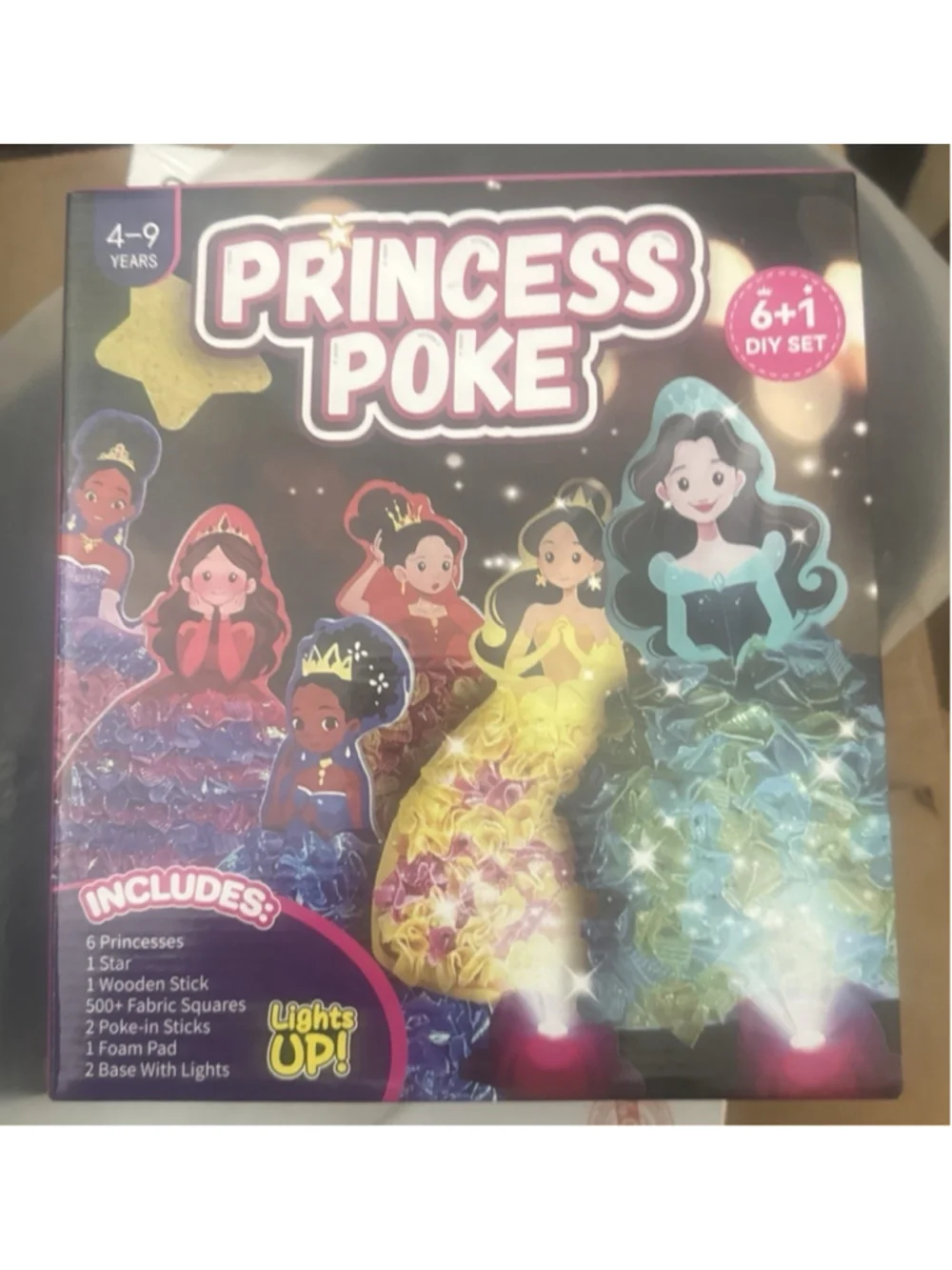 Poke Art Princess Kit Gift 10 Pcs Set,Crafts For Kids Ages 4-8, Diy Craft Kit...